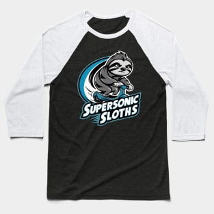 "Zooming Zen: The Speedy Sloth" Baseball T-Shirt